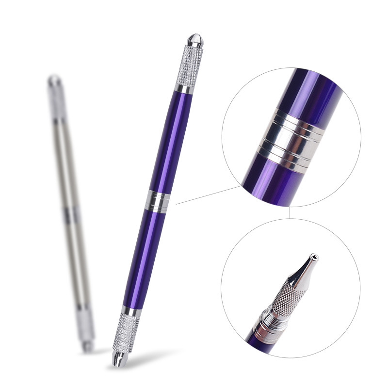 Factory direct sales of three-use tattoo pen 19 eyebrow tattoo pen multifunctional metal eyebrow tattoo manual pen