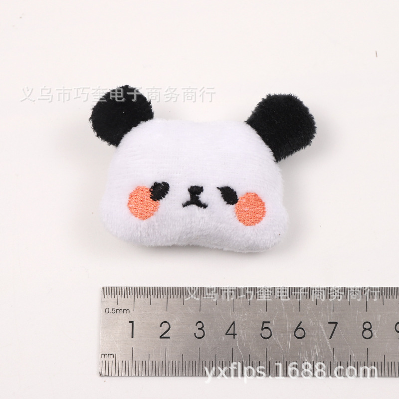 Super cute plush toy accessories doll head cartoon animal head cartoon accessories accessories panda head clothing accessories