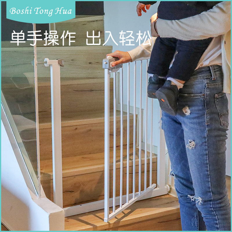 Children's safety door fence Indoor stairs baby safety door fence pet isolation fence