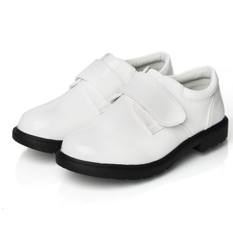 Children's Black Leather Shoes British Style Student Flower Girl 2025 Spring & Fall New Large, Medium and Small Boy Performance Boys' Leather Shoes