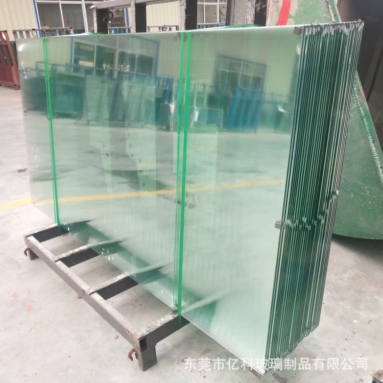 Dongguan Manufacturer Produces Glued Double-Layer Tempered Glass, Ultra-White Sandwich Tempered Glass, Reinforced Explosion-Proof Canopy Glass