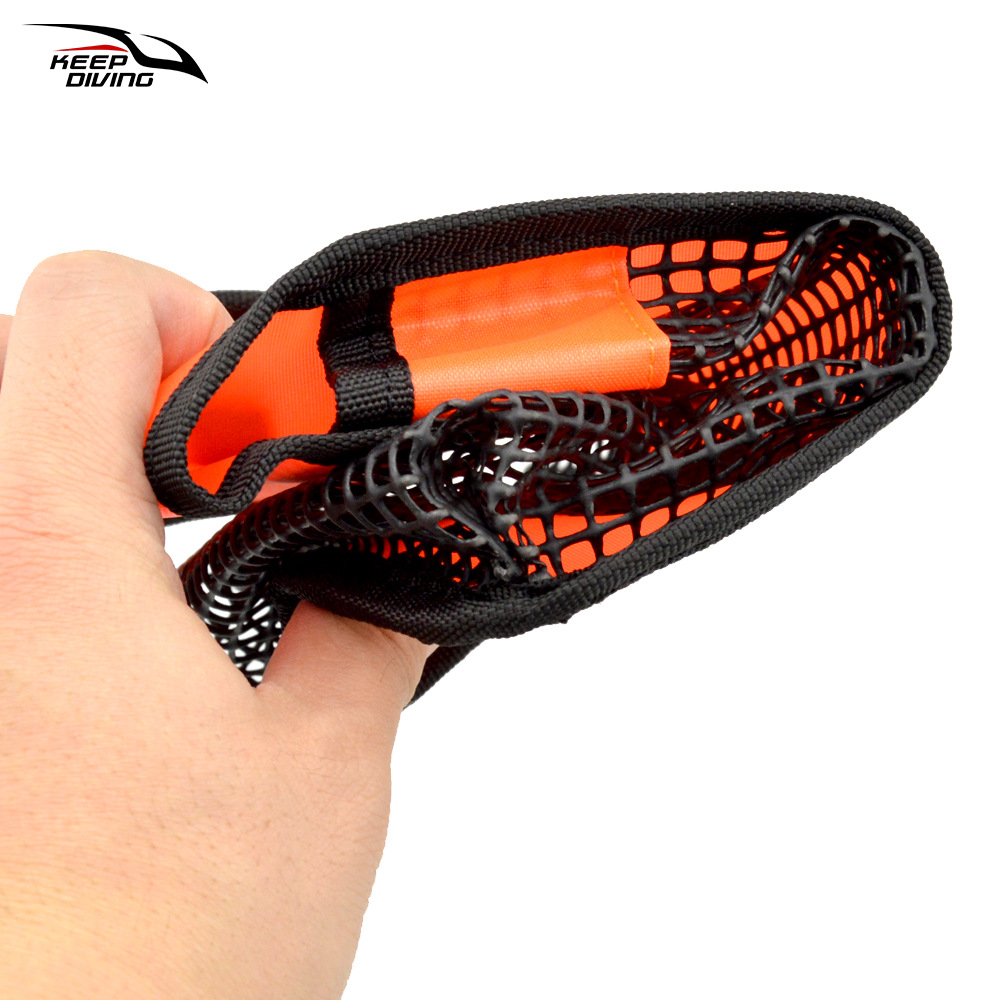 Diving Elephant Wire Pulling Wheel Bag Flow Hook Flashlight Mesh Bag Accessories Bag Underwater Cosmetics Bag Scuba Back Fly Bcd Side Hanging