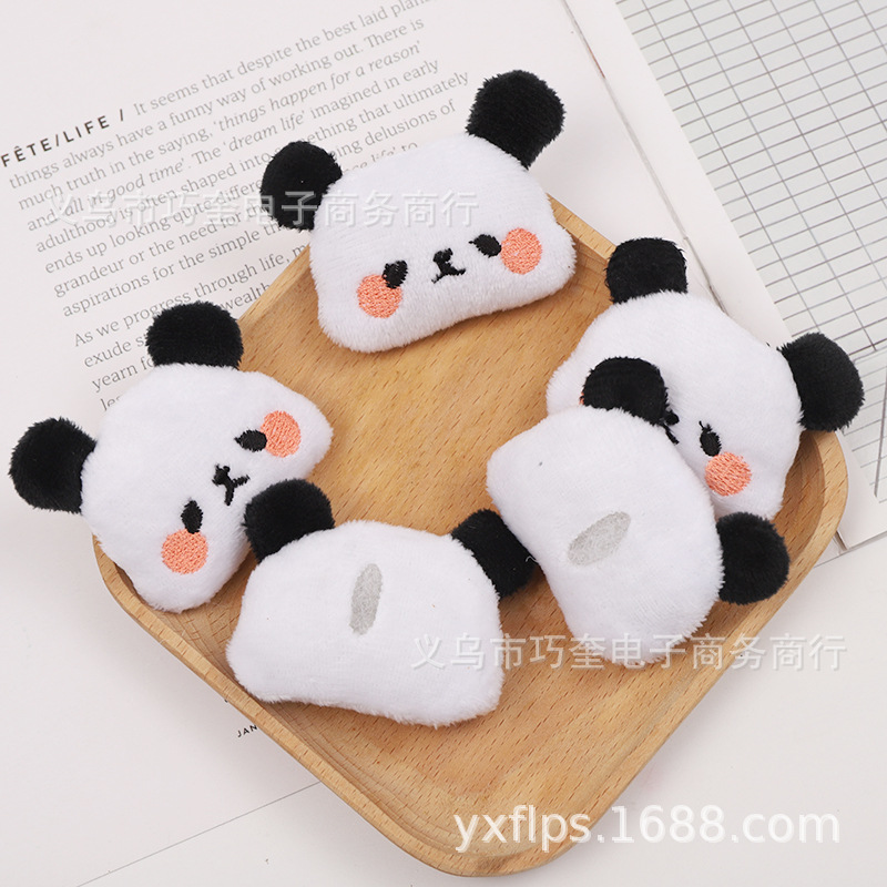 Super cute plush toy accessories doll head cartoon animal head cartoon accessories accessories panda head clothing accessories