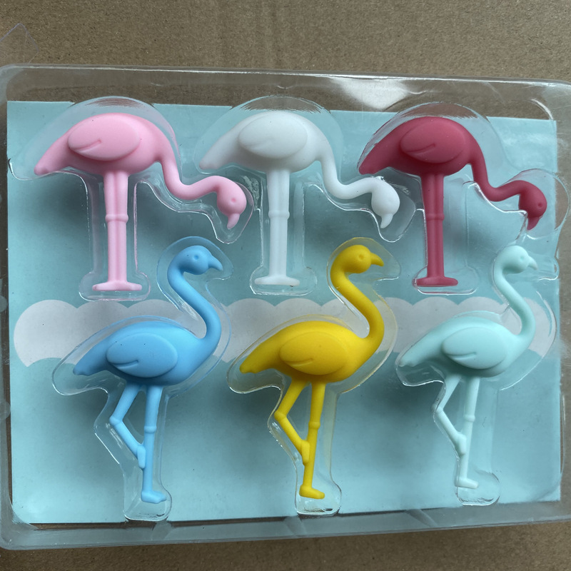 Creative Flamingo wine glass marker silicone animal party wine glass recognizer drinking marke