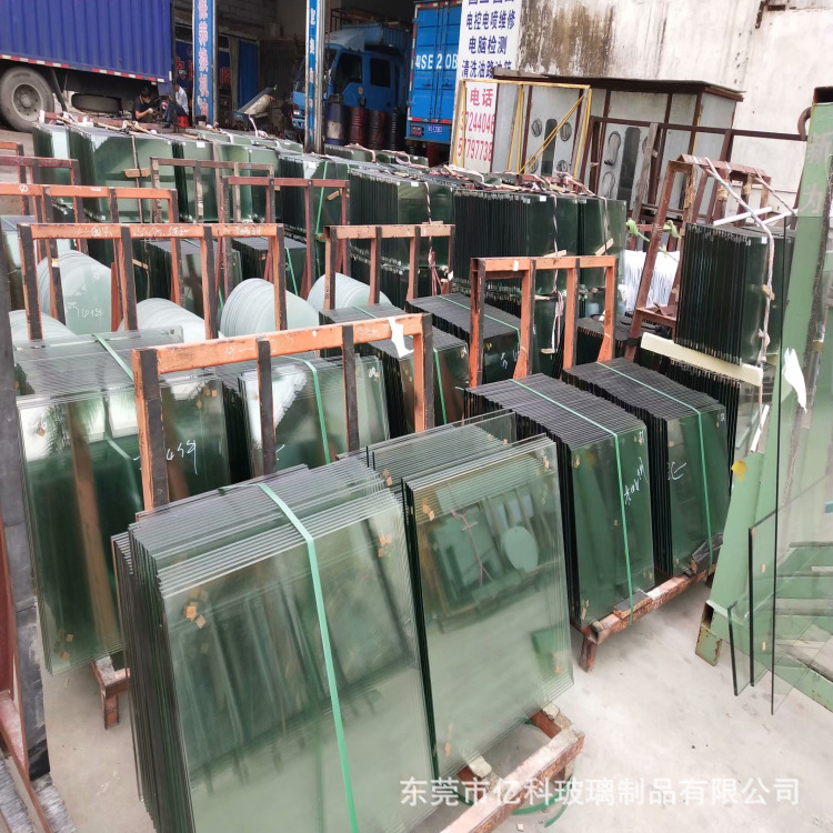 Dongguan Manufacturer Produces Glued Double-Layer Tempered Glass, Ultra-White Sandwich Tempered Glass, Reinforced Explosion-Proof Canopy Glass