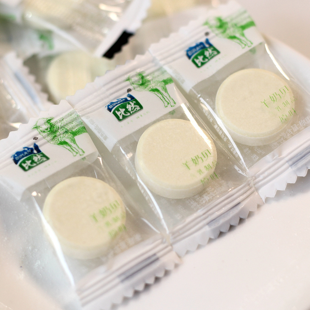 Goat milk slices Biran goat milk slices dried milk slices Inner Mongolia dairy products goat milk shell dairy products 118g