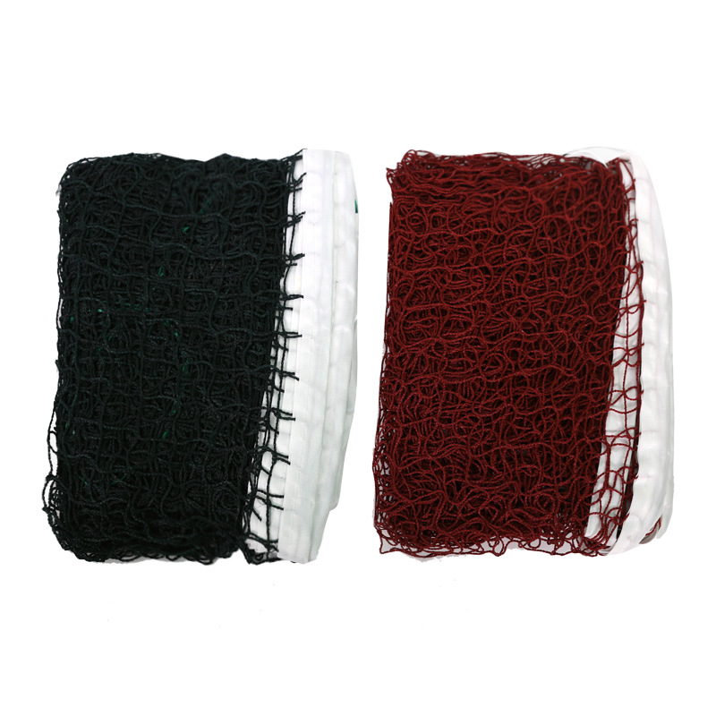 Durable Standard Badminton Net Polypropylene Knotless Red Green 2 Colors Cross-Border Convenient Badminton Net