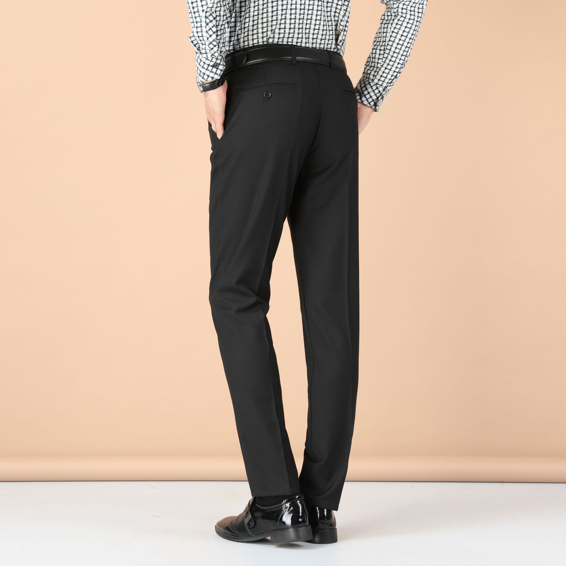 Men's Business Wear Slim-fit Trousers Spring and Autumn Casual Men's Wear Youth Work Dress Work Black Business Suit