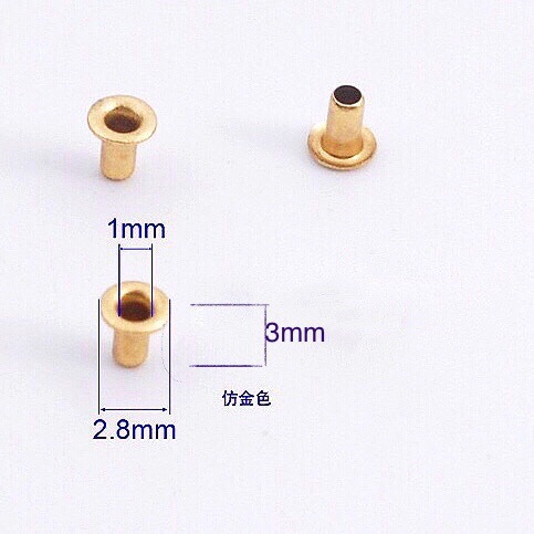 Внутренний диаметр 1мм, воздушный глаз, мини-люверс, аксессуары для одежды кукол bjd, металлическая кнопка, заклепки для кукол