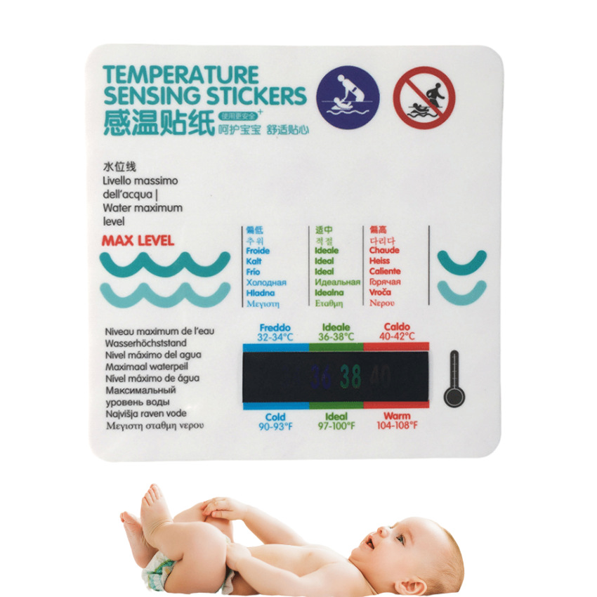Термометр для воды в ванной для младенцев, детский мультяшный термометр, квадратная температура для игрушек в ванной