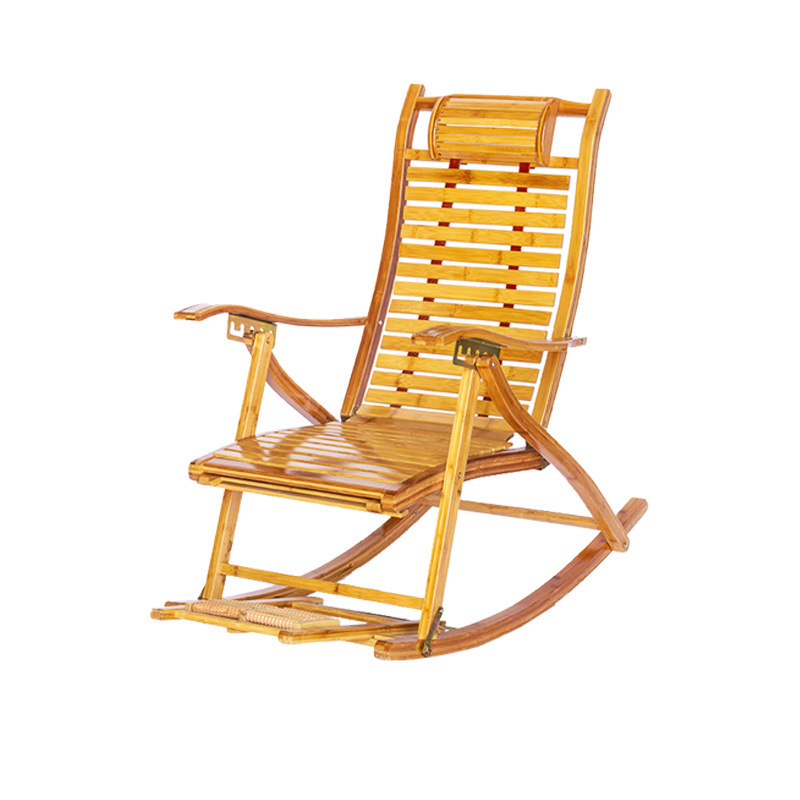 Adult leisure chair nap leisure rocking chair sleeping chair balcony lunch chair folding lazy sofa chair elderly rocking chair