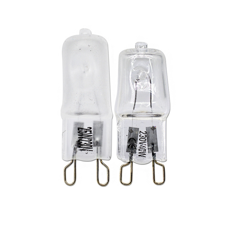 G9 halogen lamp beads 220v230v18W28W33W halogen bulb C- class export cross-border dedicated table lamp oven lamp