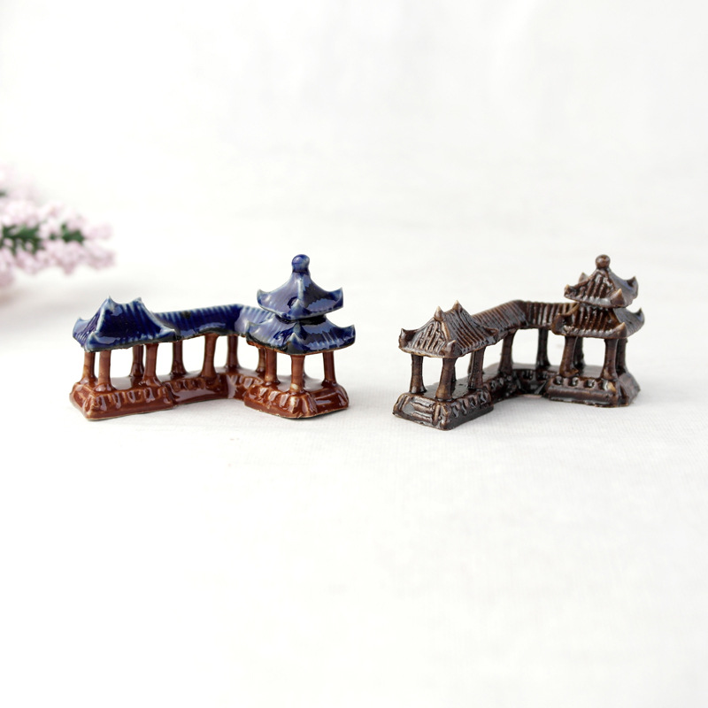 Micro-Landscape Water-Absorbing Stone Rockery Bonsai Landscaping Tea Room Decoration Feng Shui Ornaments Aquarium Fish Tank Ceramic Ornaments