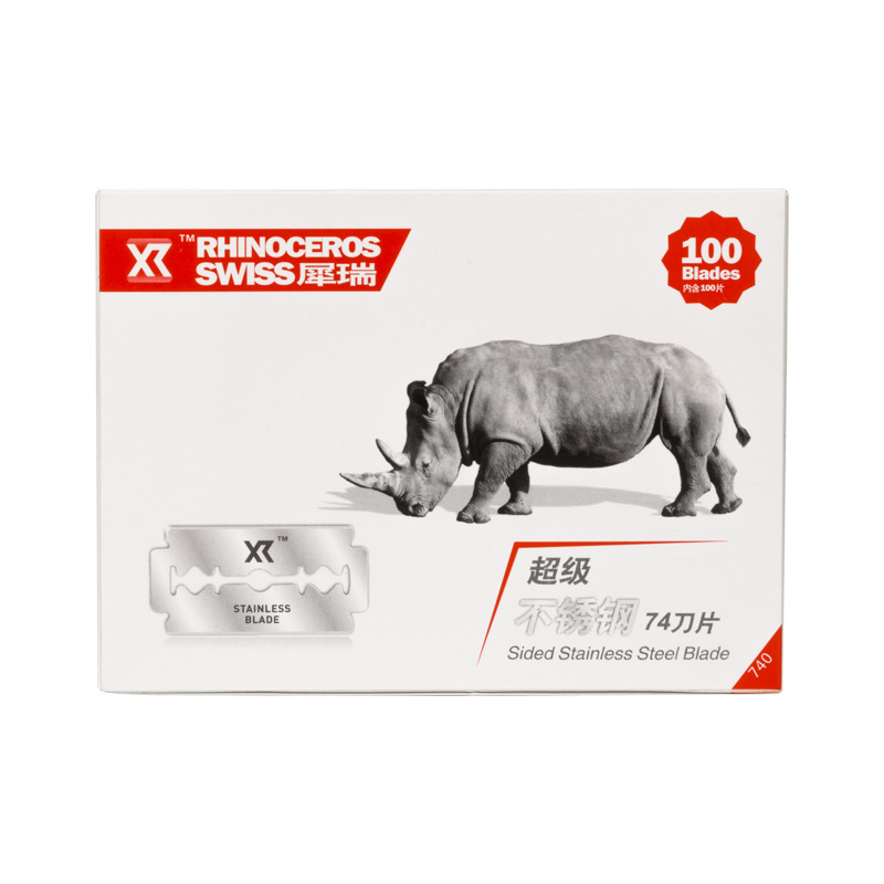 Stainless Steel Razor Blades 100 Pieces Barber Shop Tools Old-Fashioned Manual Razor Blades Hairdressing Double-Sided Blades