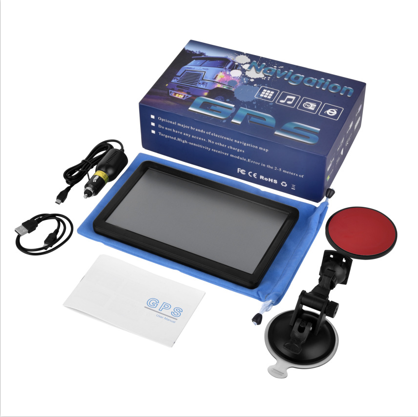 9inch Gps Navigator Car Supplies Foreign Large Truck Car Universal Convenient Navigator