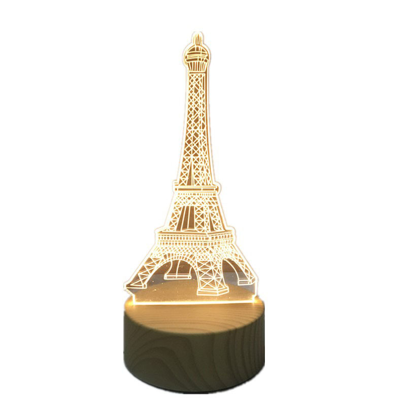 Cross-border 3D night light manufacturers creative acrylic table lamp activity gift company logo Christmas gift
