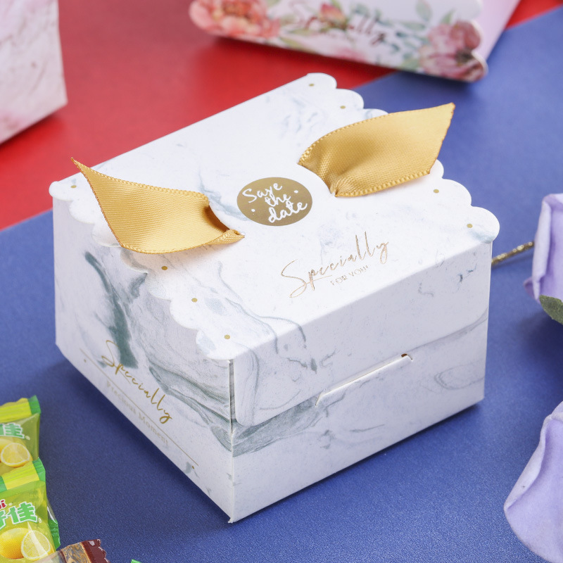 Creative wedding square candy box Chinese candy carton full moon candy bag European wedding supplies wholesale