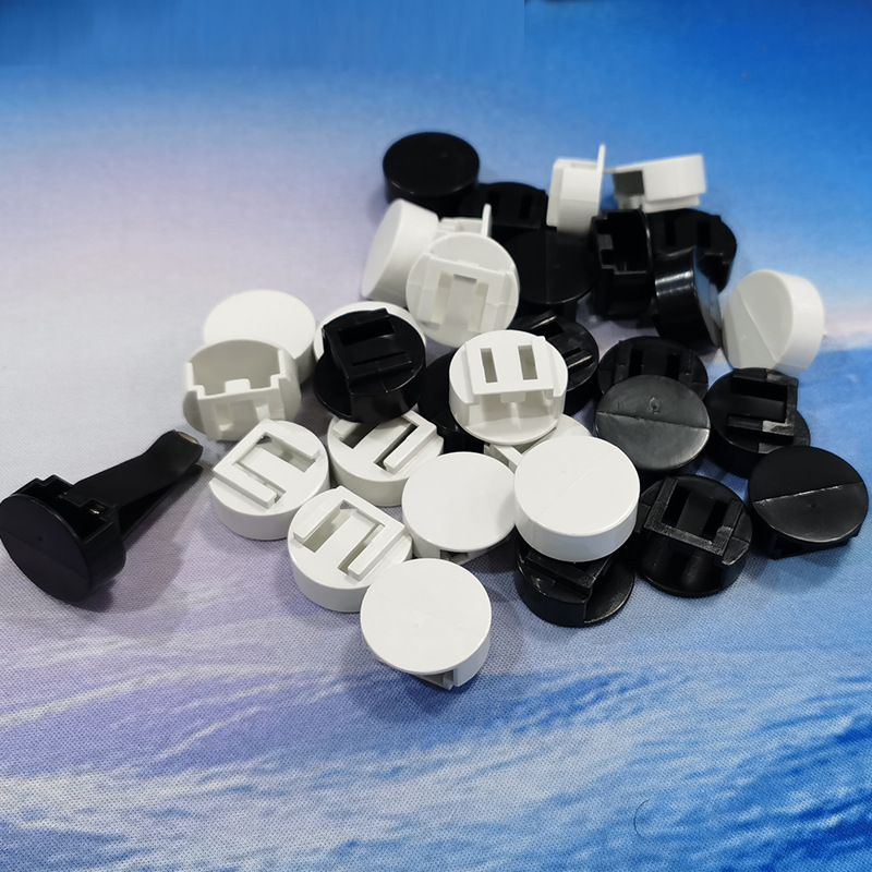 Car air outlet clip accessories balm clip slot plastic head round ABS plastic buckle factory direct supply
