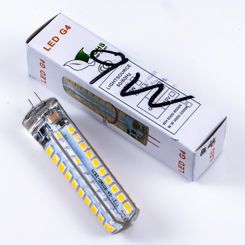 AC220VG4 lamp bead led pin high pressure crystal lamp insert bubble super bright g4 light source mirror headlight energy saving small bulb