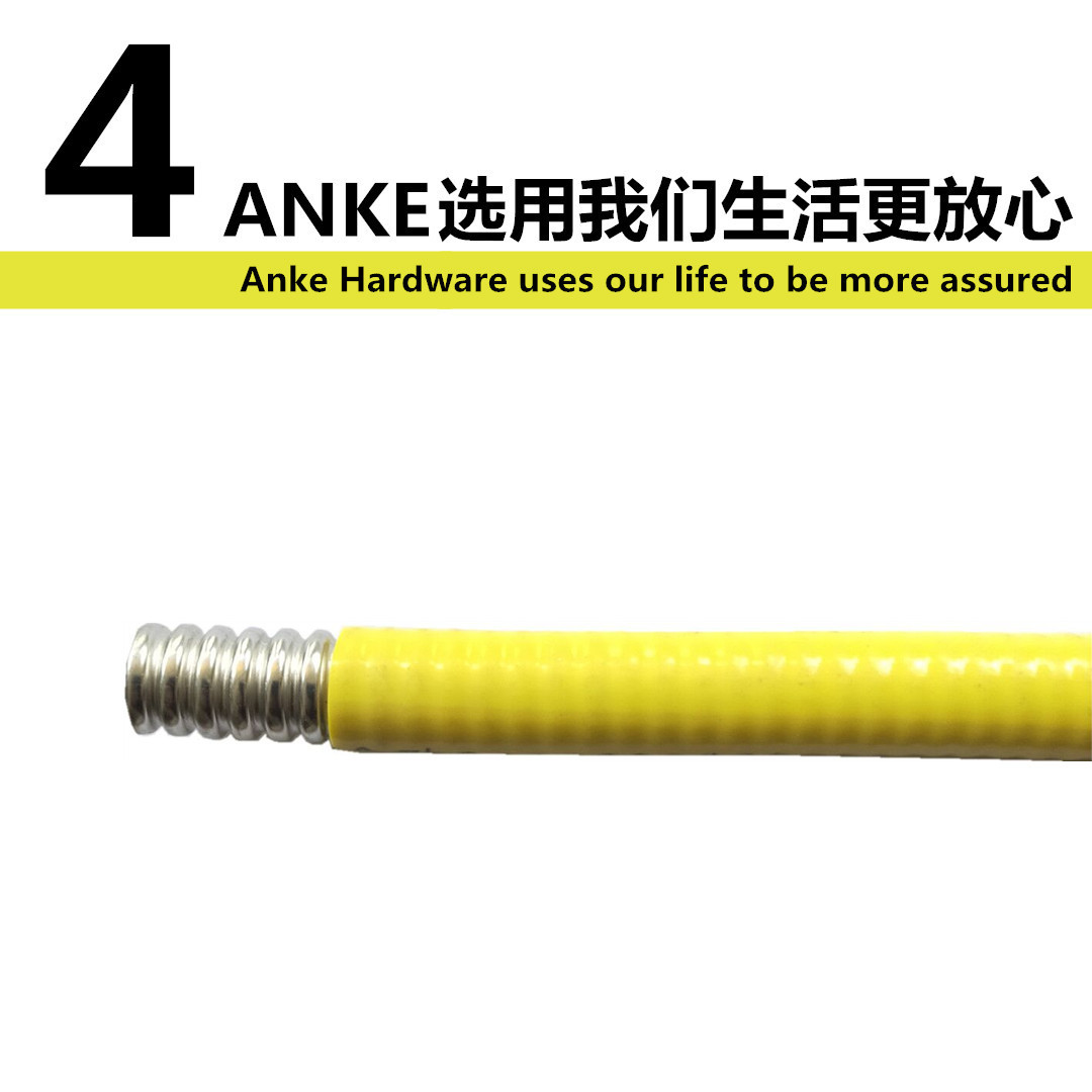 304 gas pipe 3456 points 1 inch natural gas liquefied gas stove pipe 304 stainless steel corrugated gas pipe