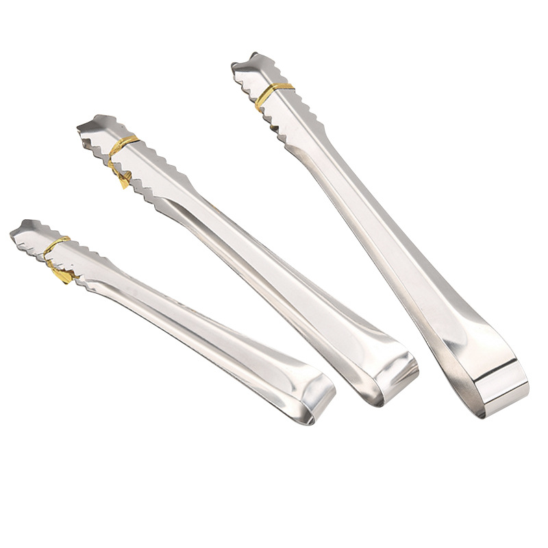 Stainless Steel Non-Magnetic Toothed 12.5cm Ice Clip Ice Pliers Mini Sugar Cube Clip Food Clip