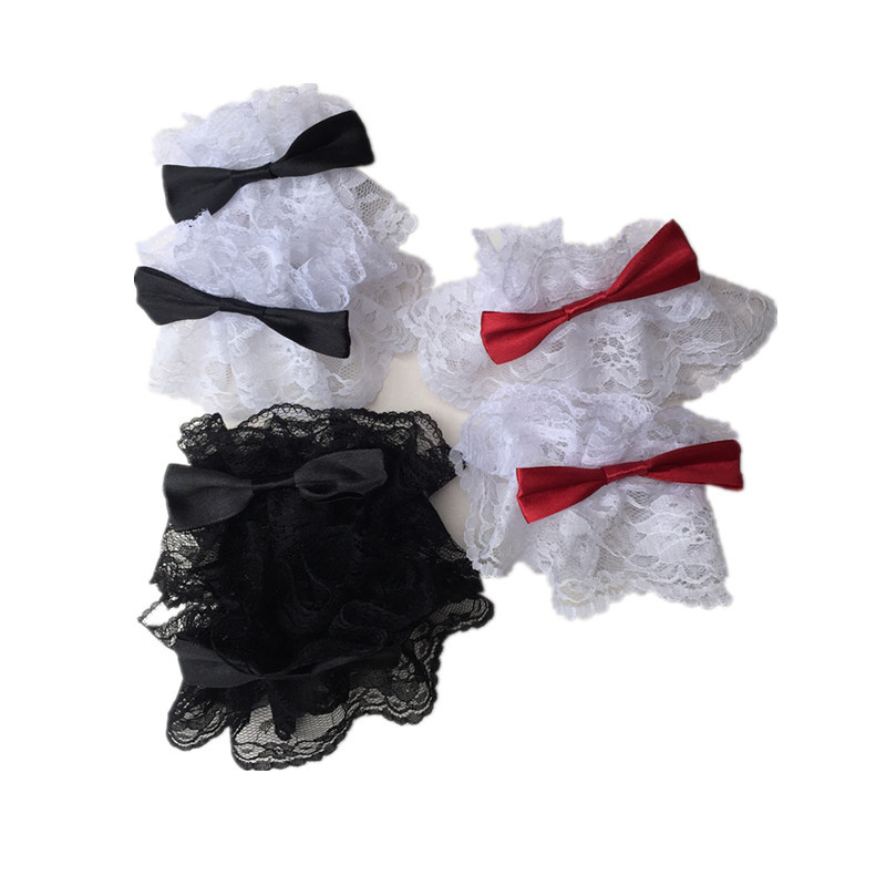 Diablo Lolita Lace Hand Sleeve Bow Sleeve Lolita Decorative Small Cute Dress LO Niang KC