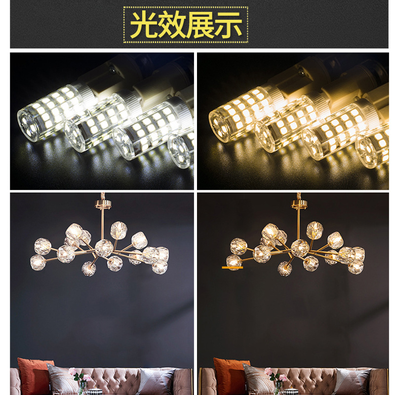 Led ceramic G9 lamp bead high voltage bulb 220V/110V pin corn lamp mirror headlight chandelier outdoor wall lamp