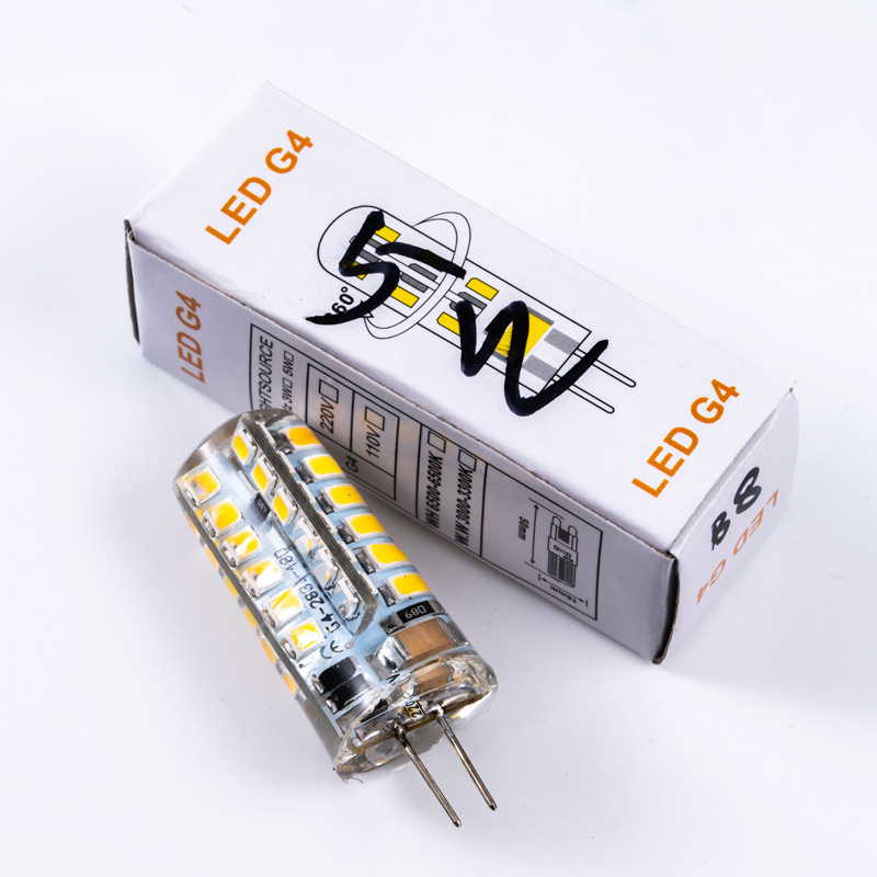 AC220VG4 lamp bead led pin high pressure crystal lamp insert bubble super bright g4 light source mirror headlight energy saving small bulb