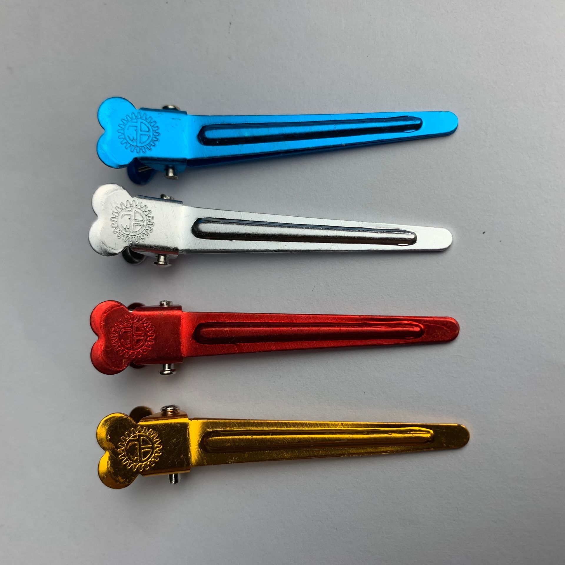 Cross-Border New Women's Hair Accessories Hair Clips Colorful Aluminum Duckbill Hair Clips Hair Styling Perm Clips Positioning Texture Clips