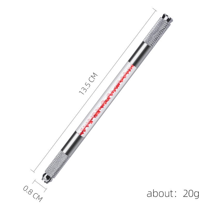 Factory direct selling double-headed crystal embroidery pen No. 4 eyebrow pencil Korean multi-functional embroidery handmade pen