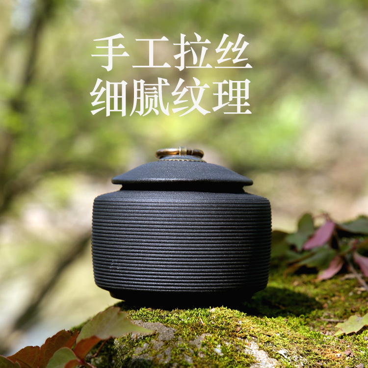 Керамическая чайная банка с крышкой для хранения домашних животных, стильный дизайн