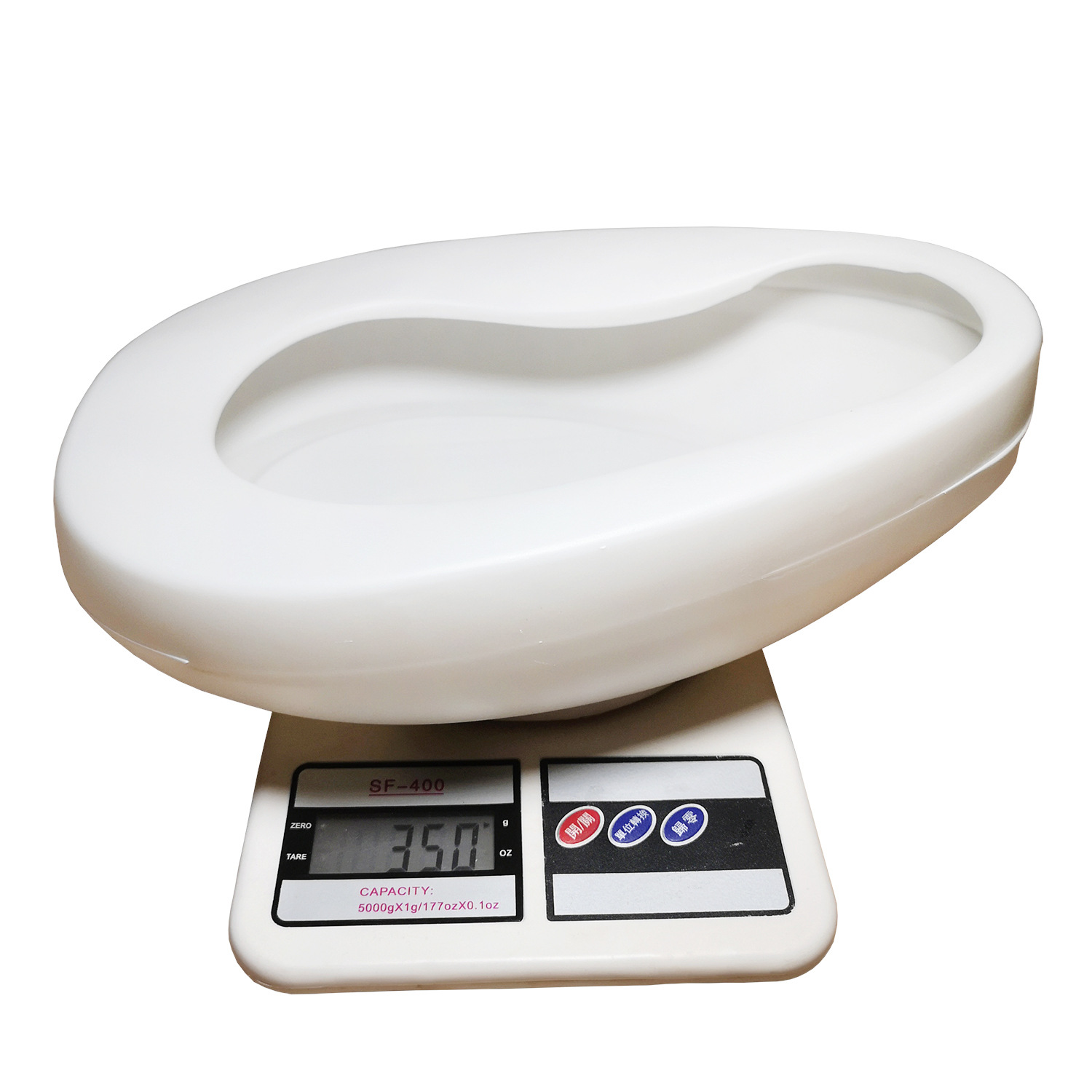 Hospital thick white plastic bedpan adult maternal elderly patient bed urinal urine toilet