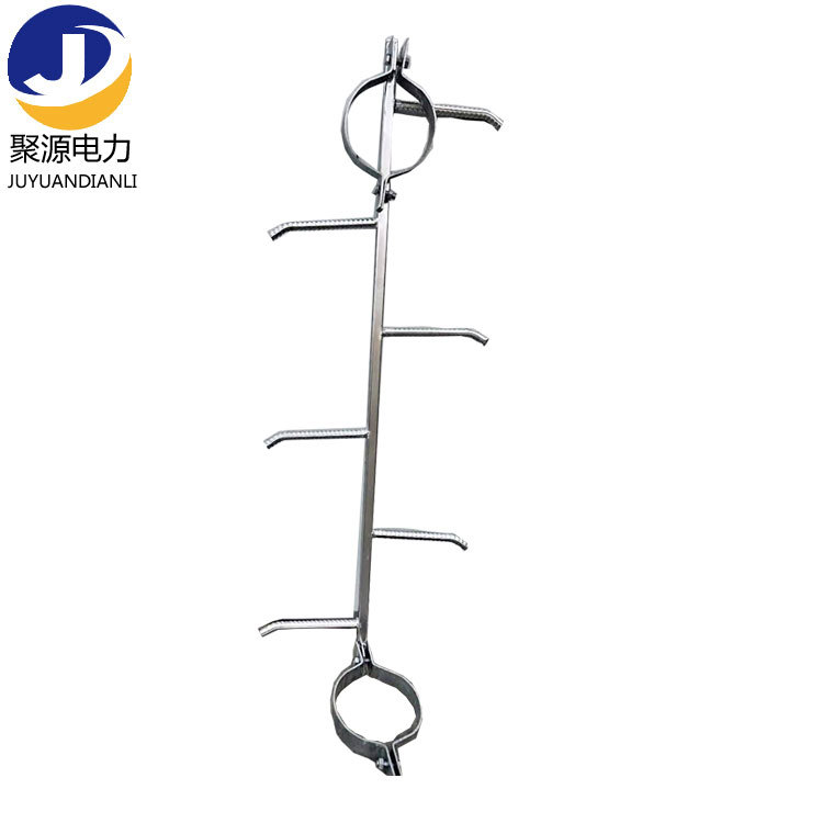 Hoop-Type Pole Climbing Ladder Safety Ladder Fixed Pole Climbing Ladder Production