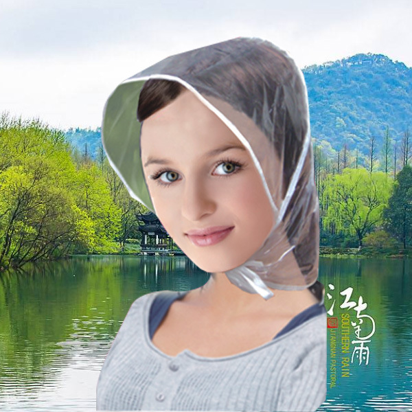 Печатаемая защитная дождевик для волос, не деформируемая, с печатью логотипа, подарок