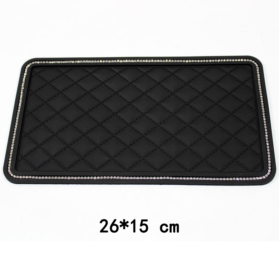 Shake the sound Net red car jewelry car diamond feather pad silicone pad car Pearl Tea Flower pad manufacturers a generation of hair