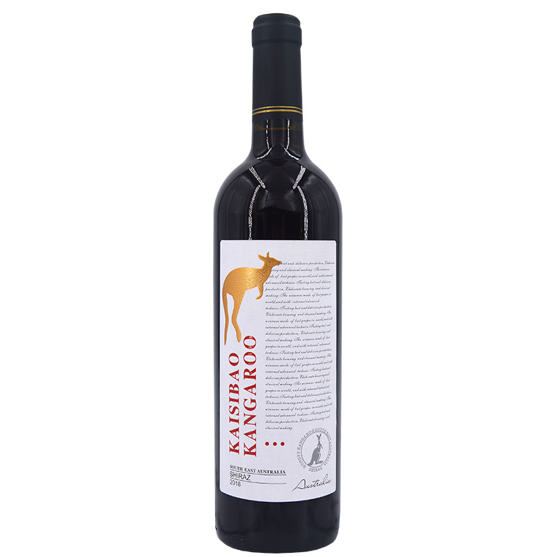 Australian Golden Kangaroo Red Wine 14% Dry Red Wine Live Streaming Supply Gift Box Syrah
