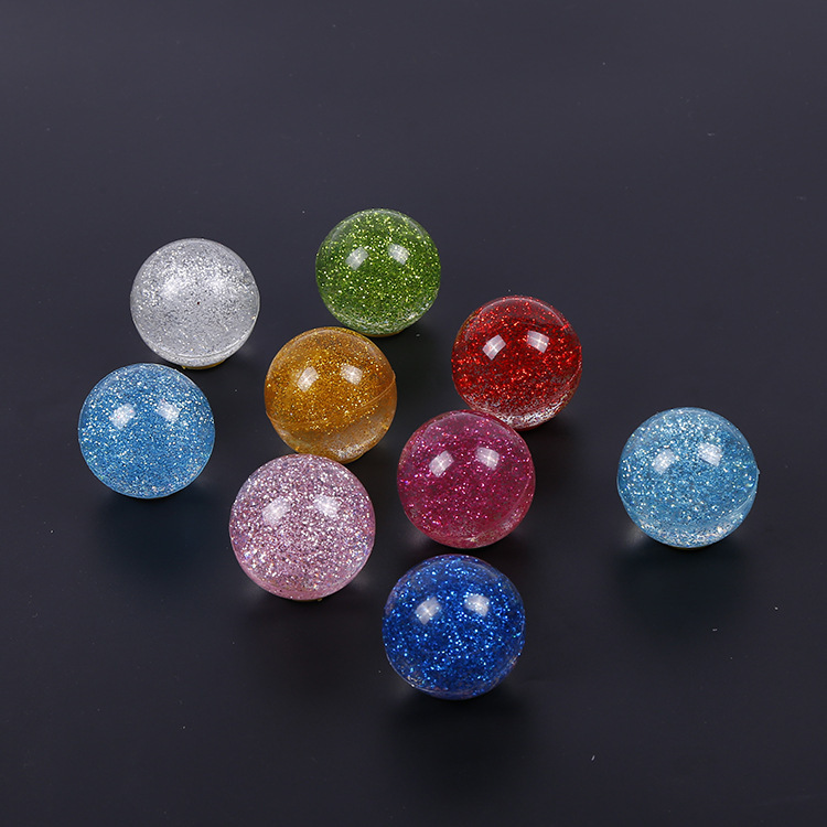 Toys Bulk Wholesale New Children's Leisure Entertainment Parent-Child Interaction Bright Glitter Fine Pink Elastic Ball