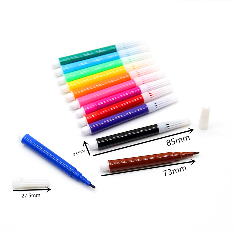 Manufacturer 101 Children's Watercolor Pens Colored Pens Drawing Pens 8/6/5/4 Colors Bagged Small Pens Water-Based Washable Gift