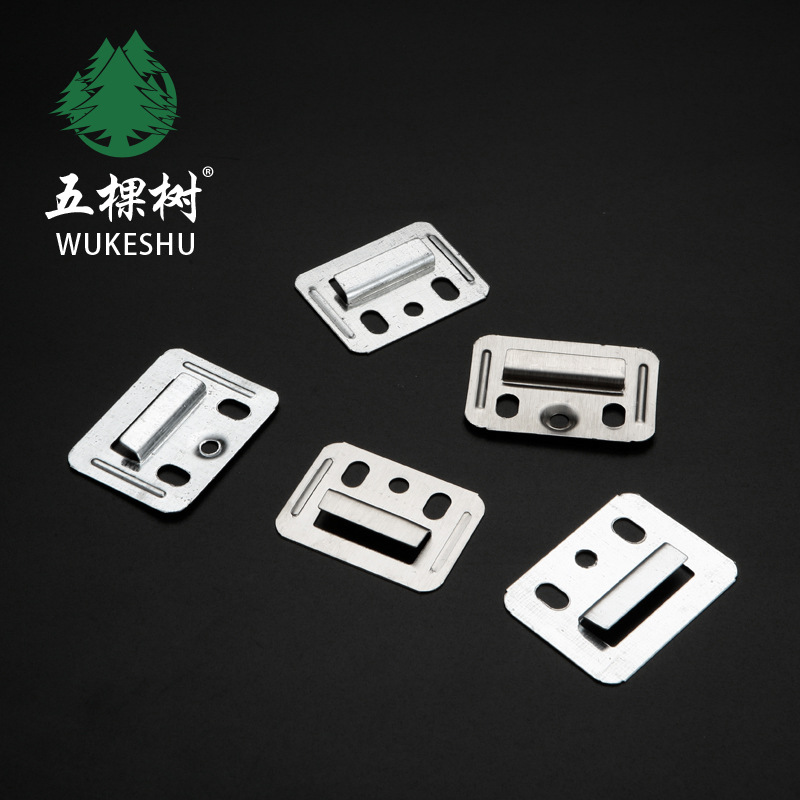 Pvc Buckle Plate Fixing Piece Bamboo Fiber Plate Integrated Wall Panel Buckle Stainless Steel Clip Wall Panel Clip