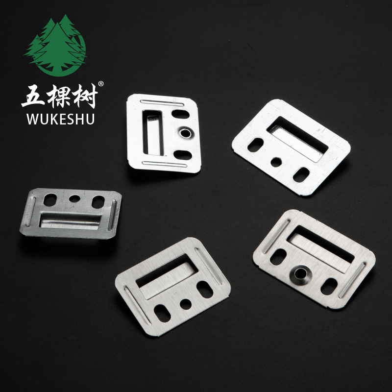 Pvc Buckle Plate Fixing Piece Bamboo Fiber Plate Integrated Wall Panel Buckle Stainless Steel Clip Wall Panel Clip