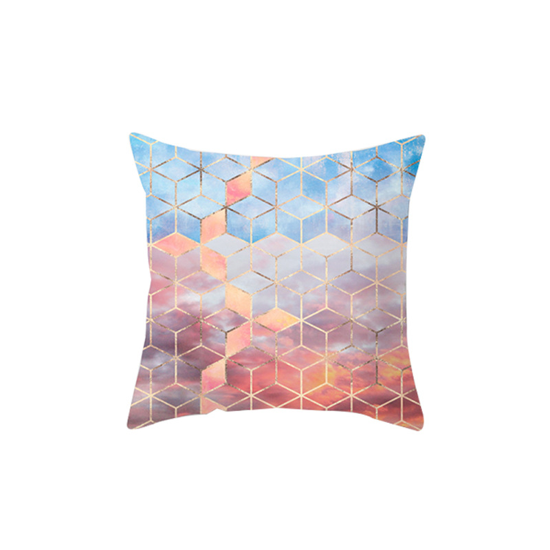 Cross-Border Amazon Temu Home Waterproof Pillow Sofa Pillow Case Cushion Cover Pillow Case Waist Pillow Hotel