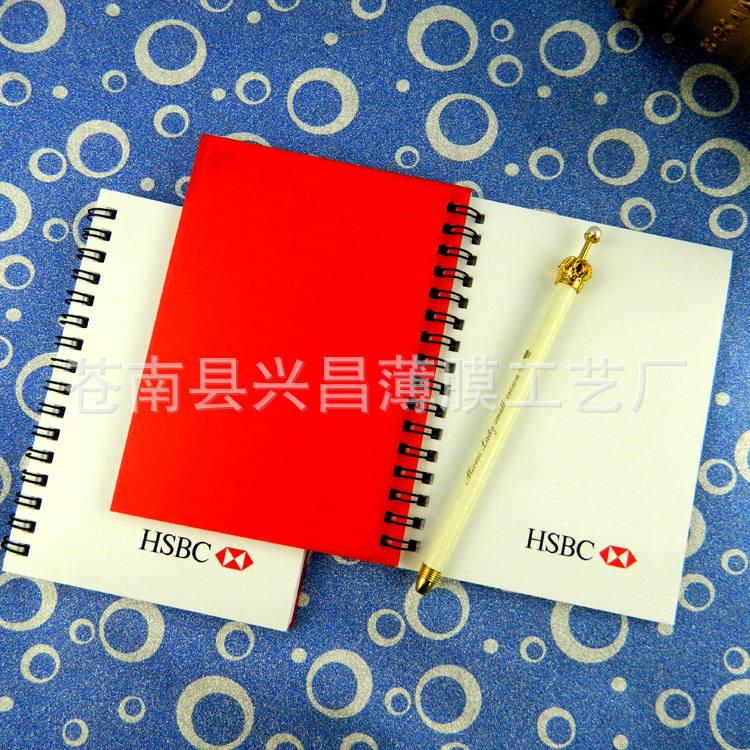 Coil Notebook Logo Pp Coil Notebook Notepad Cover Loose-Leaf Notebook Manufacturer Production