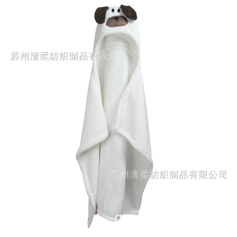 Baby supplies flannel children's bathrobe super soft animal cloak quilt blanket single layer blanket