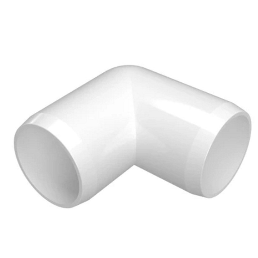 American SCH40 standard size PVC pipe fittings 90 degree elbow joint plastic diy furniture grade right angle bend