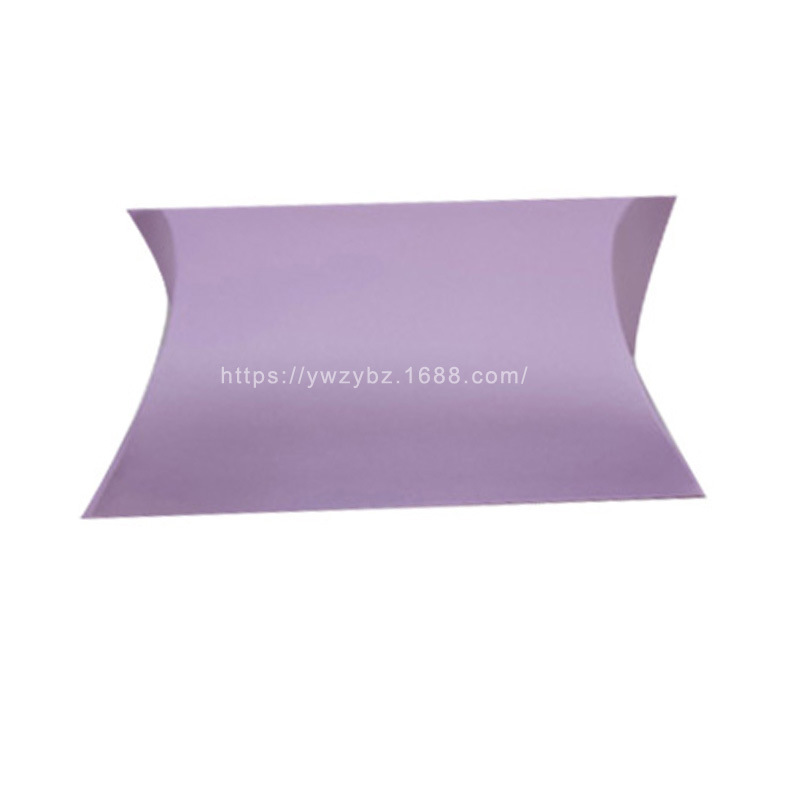 Cross-border spot wedding large Christmas wedding Kraft paper pillow box pillow-shaped Kraft paper packaging candy box