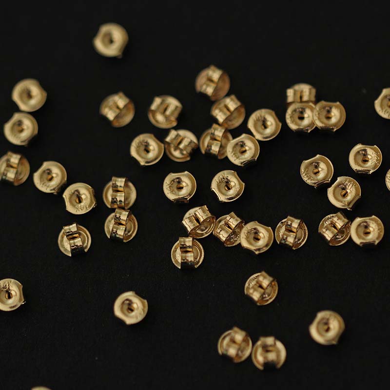 Taobao Hot Selling Explosions Pure 14K Gold Mini Earplugs Korean Style Earrings Special Earplugs