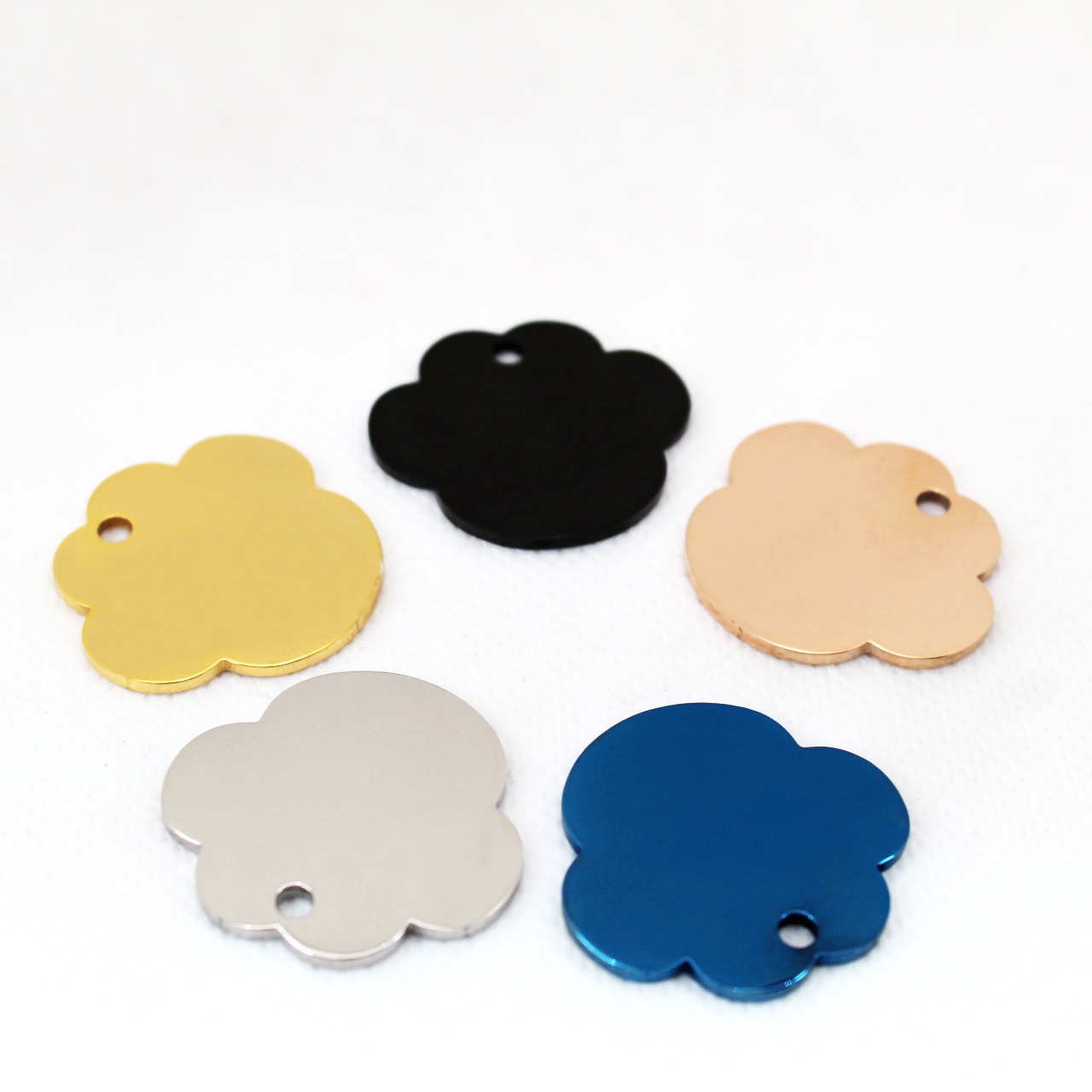 Necklace cross-border European and American stainless steel dog brand titanium steel military brand pendant metal pet listing advertising gift lettering