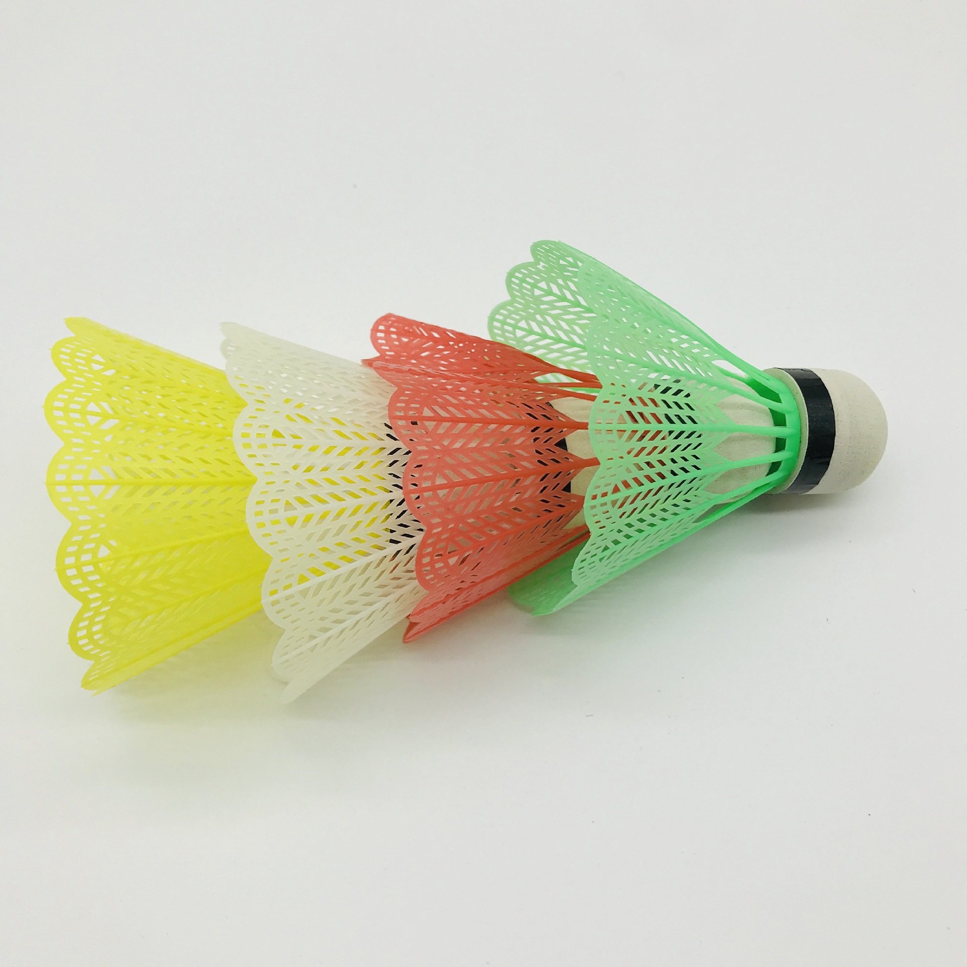 Factory Direct color plastic badminton foam ball head 6 hanging cards children student training toys