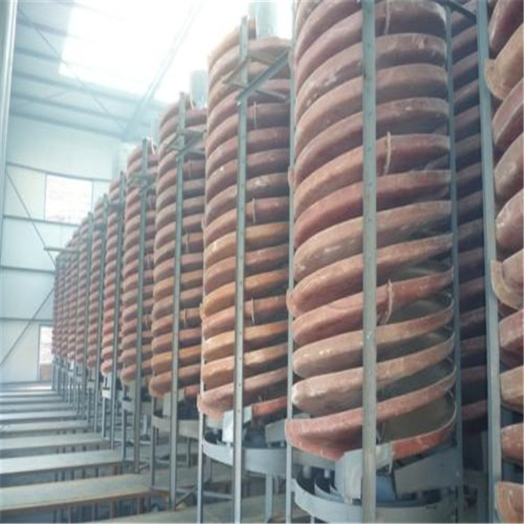 Quartz Sand Gravity Separation Equipment Tailings Fiberglass Spiral Chute Titanium Iron Tungsten Tin Gold Ore Gravity Separation Equipment