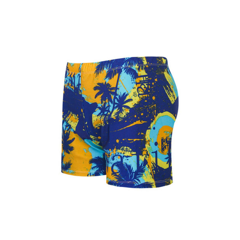 Men's Boxer Swim Trunks Fashion Comfortable Men's Swimsuit Set Plus Fat Loose Size Loose Hot Spring Swimming Trunks